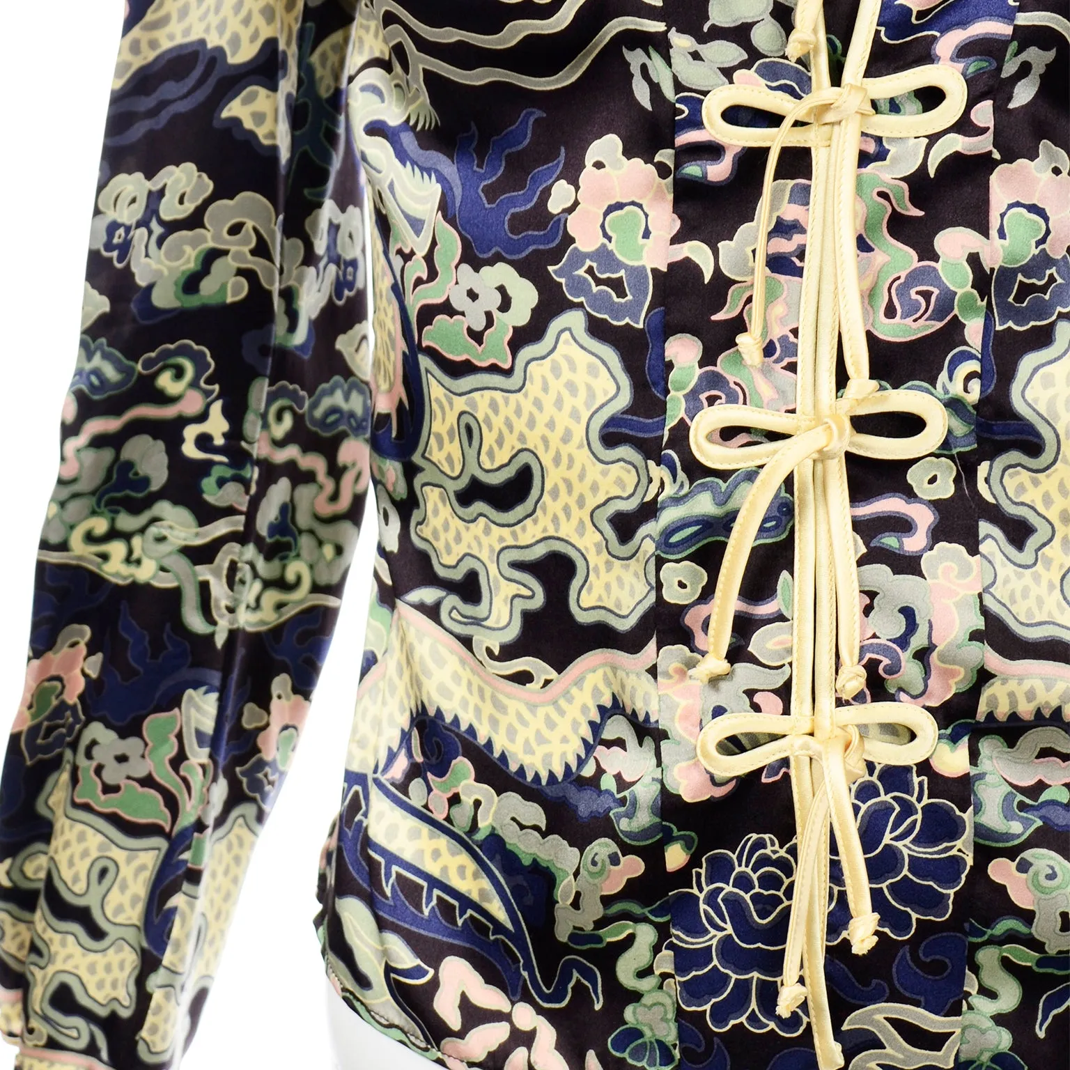 2004 Tom Ford for Yves Saint Laurent Vintage Silk Blouse
