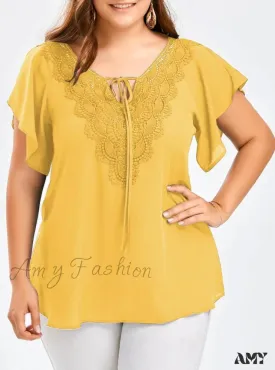 Amy Fashion - Chiffon Tops Women Blouses