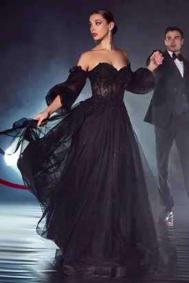 CORSET STRAPLESS BALL GOWN CDCD948