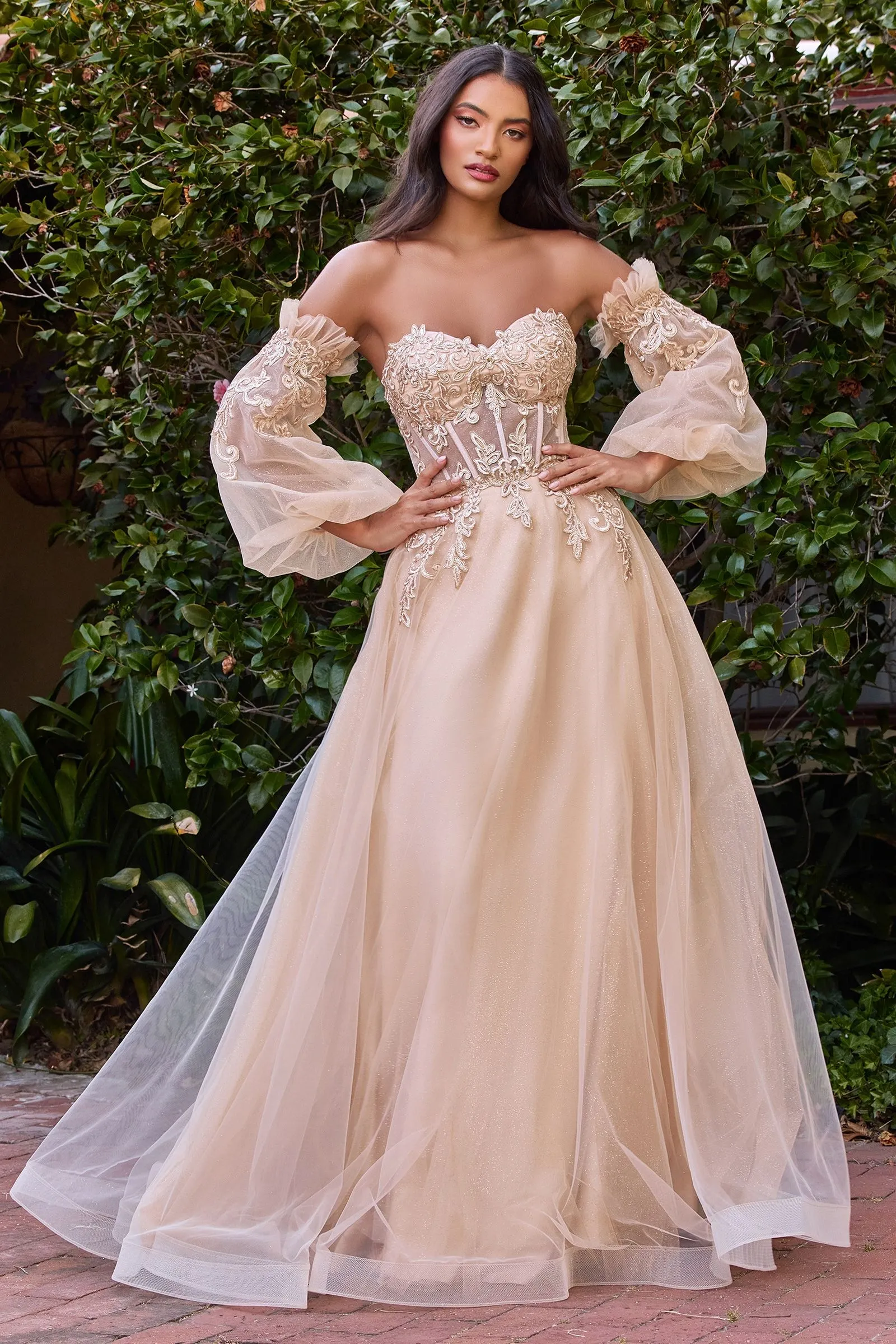 CORSET STRAPLESS BALL GOWN CDCD948
