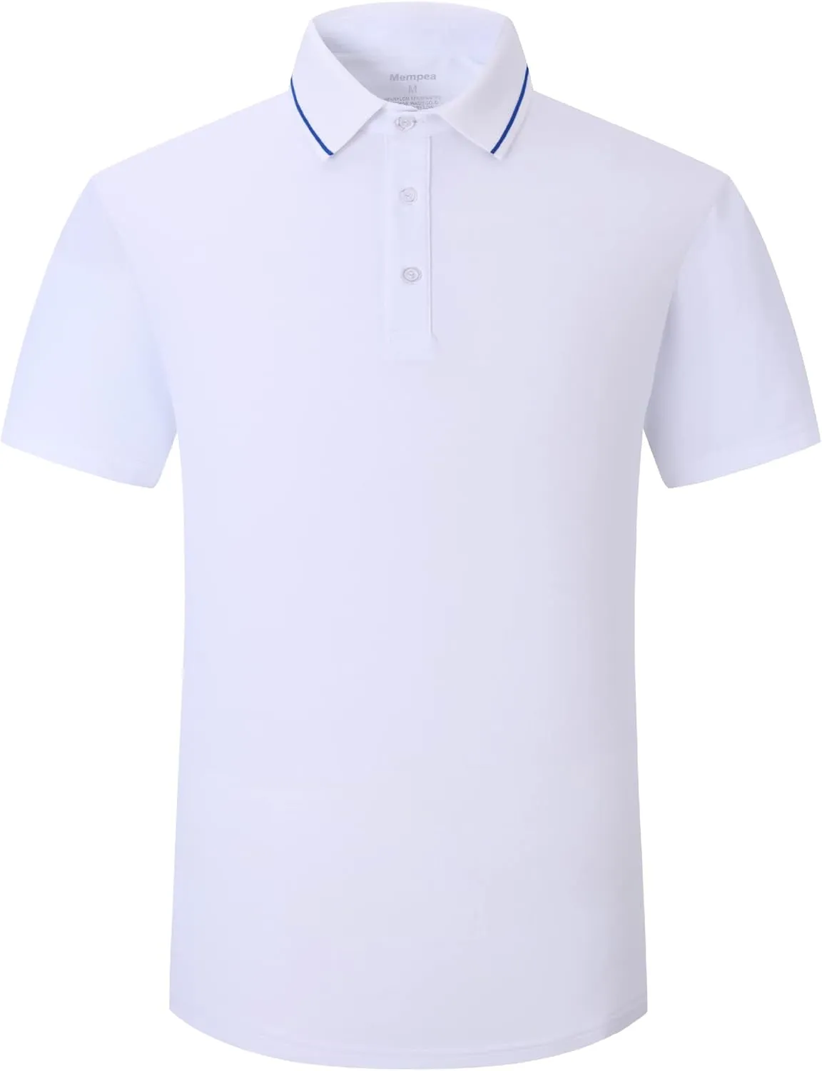 Mens Golf Shirt Short Sleeve Dry Fit Performance Moisture Wicking Rib Collared Golf Polo Shirts for Men