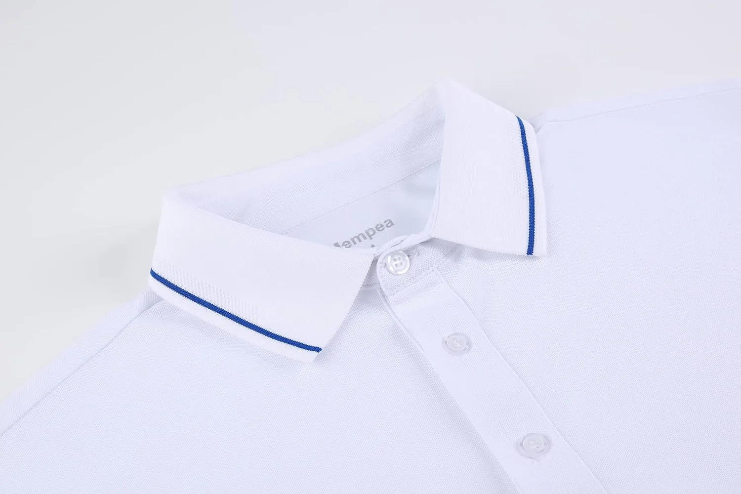 Mens Golf Shirt Short Sleeve Dry Fit Performance Moisture Wicking Rib Collared Golf Polo Shirts for Men