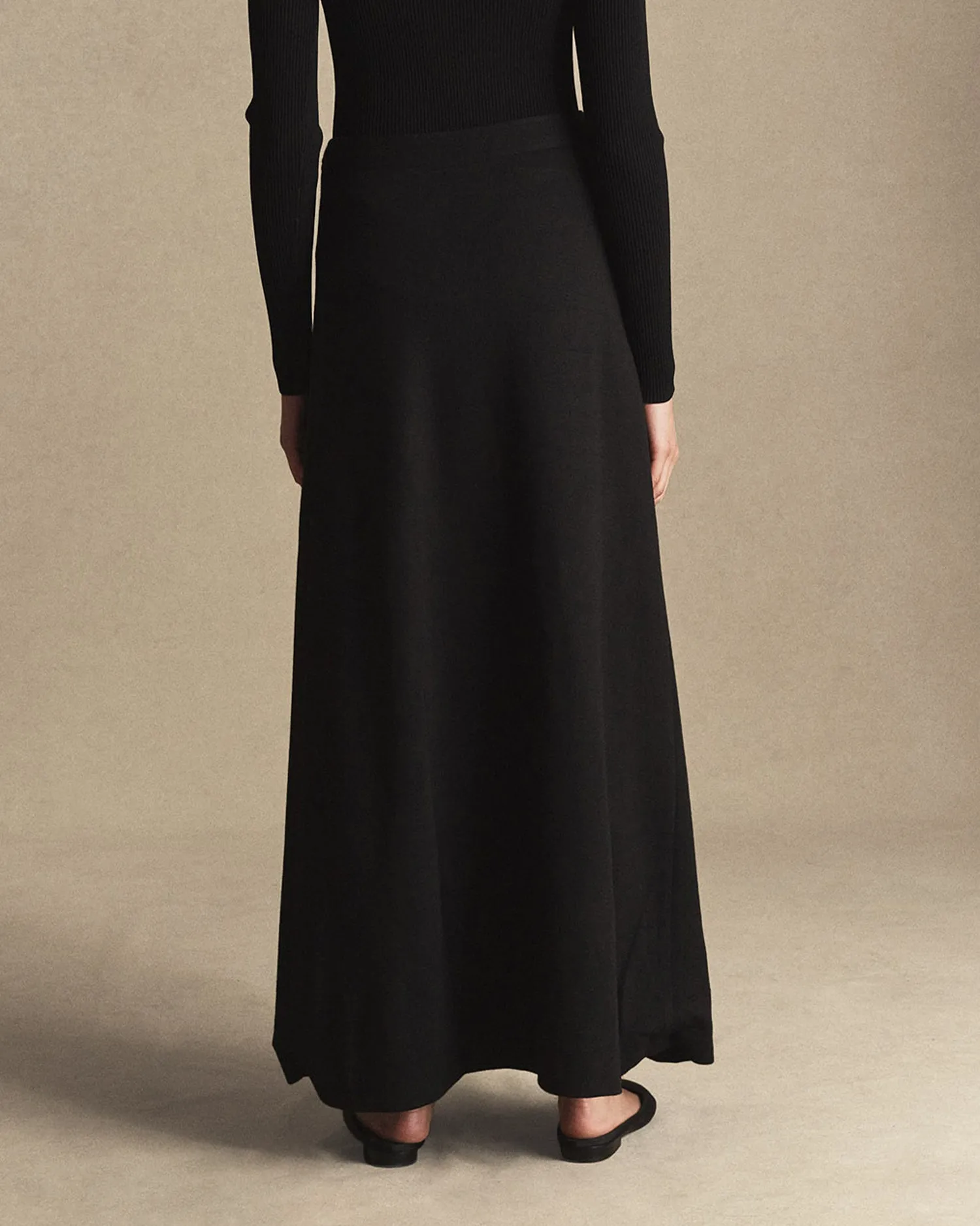 Rose Wrap Skirt - Black