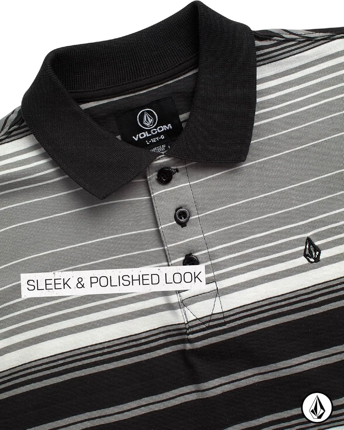 Volcom Boys' Polo Shirt - Modern Fit Short Sleeve Polo - Comfort Stretch Polo T-Shirt (8-16)