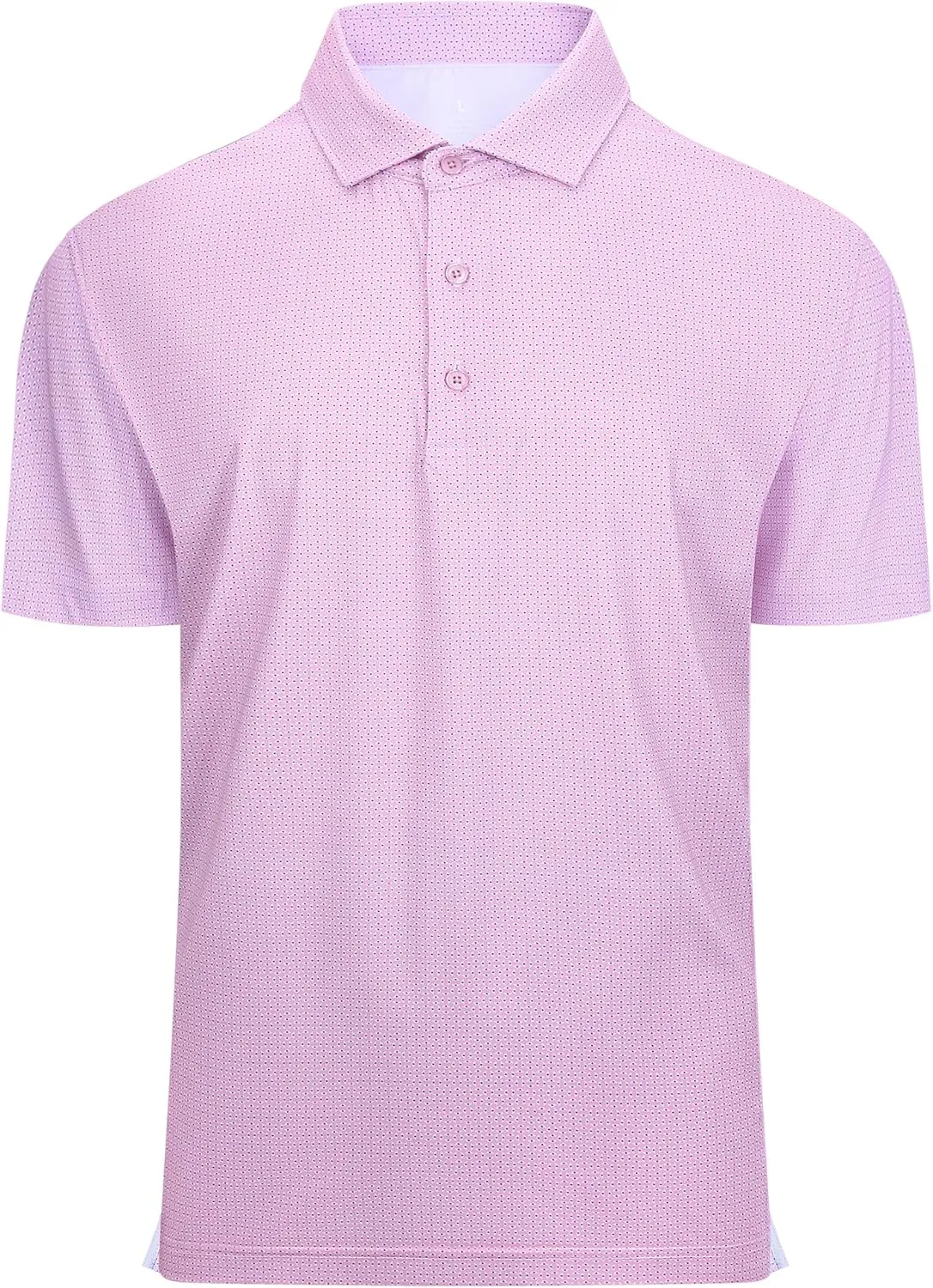 WARHORSEE Mens Golf Shirt Short Sleeve Super Stretch Printed Golf Polo Moisture Wicking Dry Fit Polo Shirts for Men