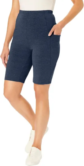 Woman Within Plus Size Pocket Bike Short