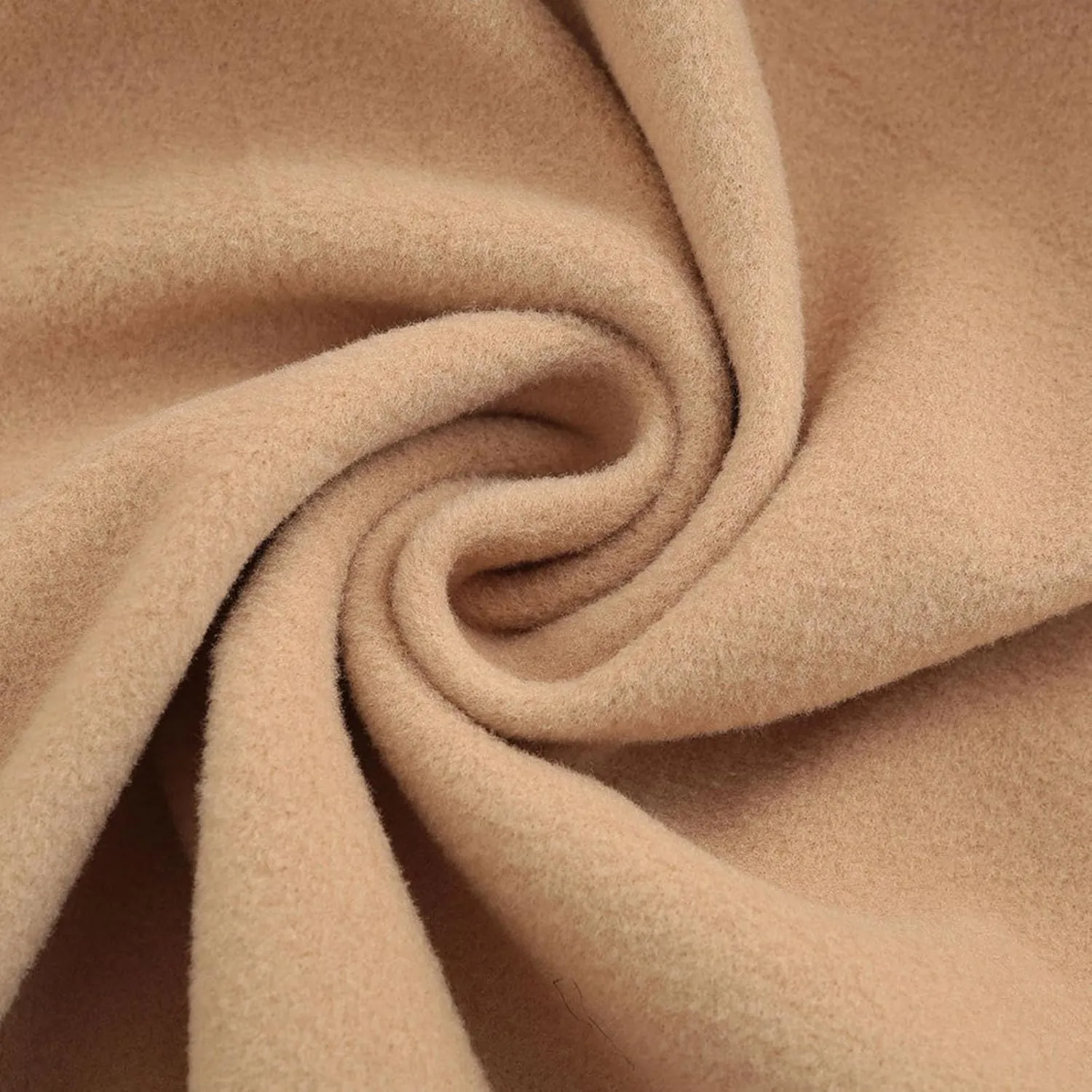 Women Fashion Lapel Double-Breasted Wool Trench Coat Winter Warm Long Sleeve Jacket A-Line Ruffle Hem Outwear with Belt